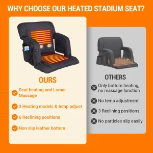 Heated Stadium Seat Cushion - Thumbnail Image 5