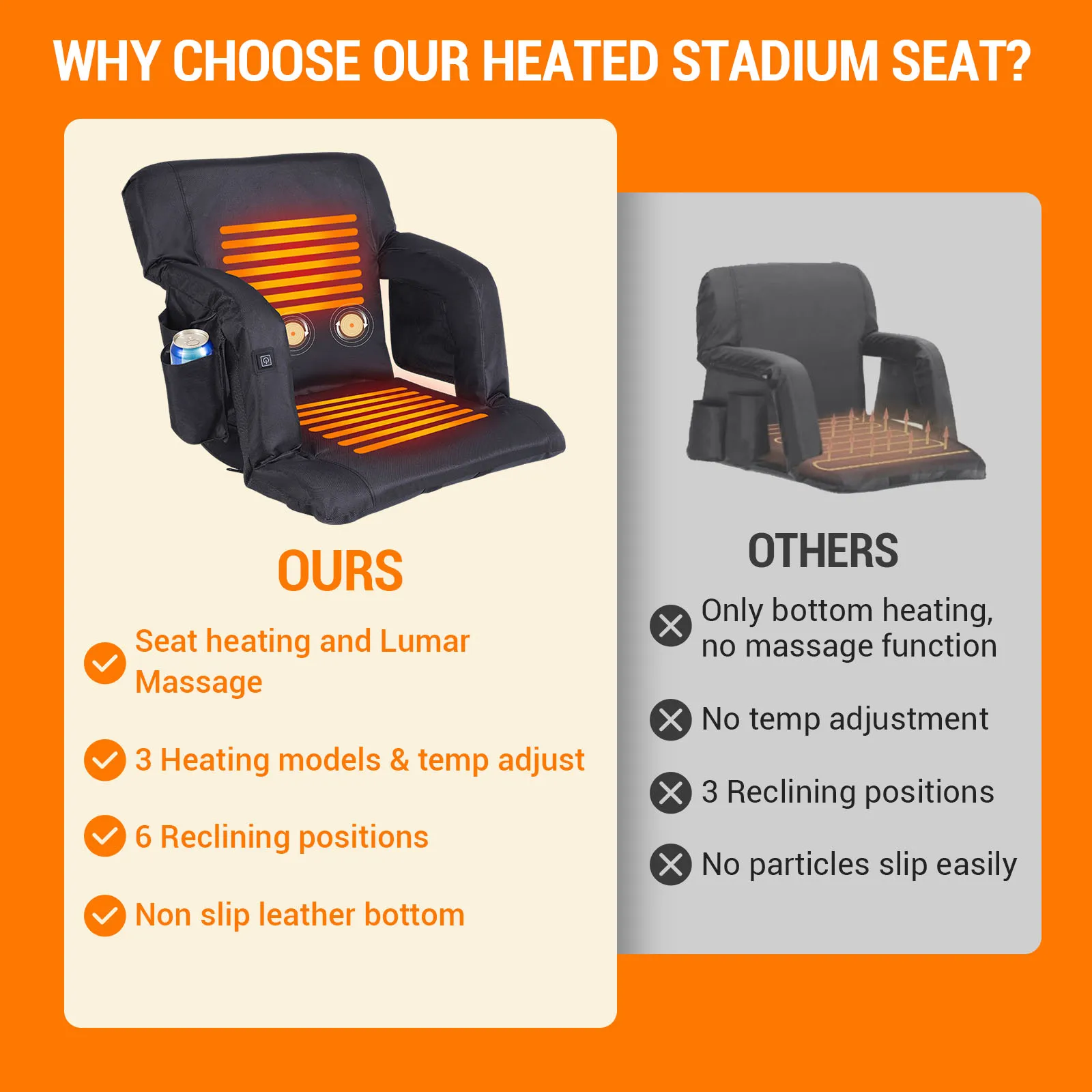 Heated Stadium Seat Cushion - Image 5