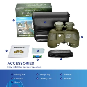 10X50 Marine Binoculars with Rangefinder - Thumbnail Image 5