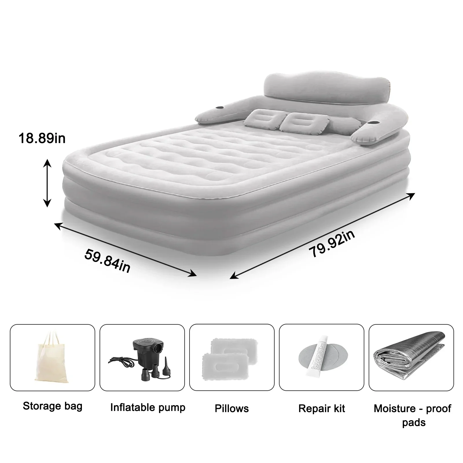 Raised Double Camping Mattress - Image 6