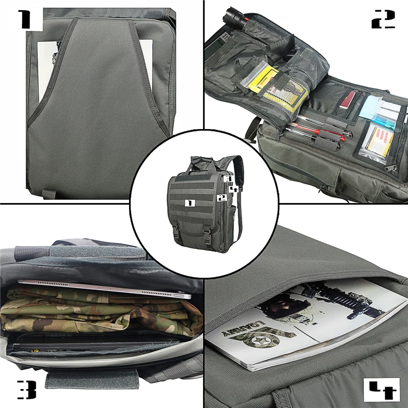Laptop Tactical Messenger Bag - Image 2