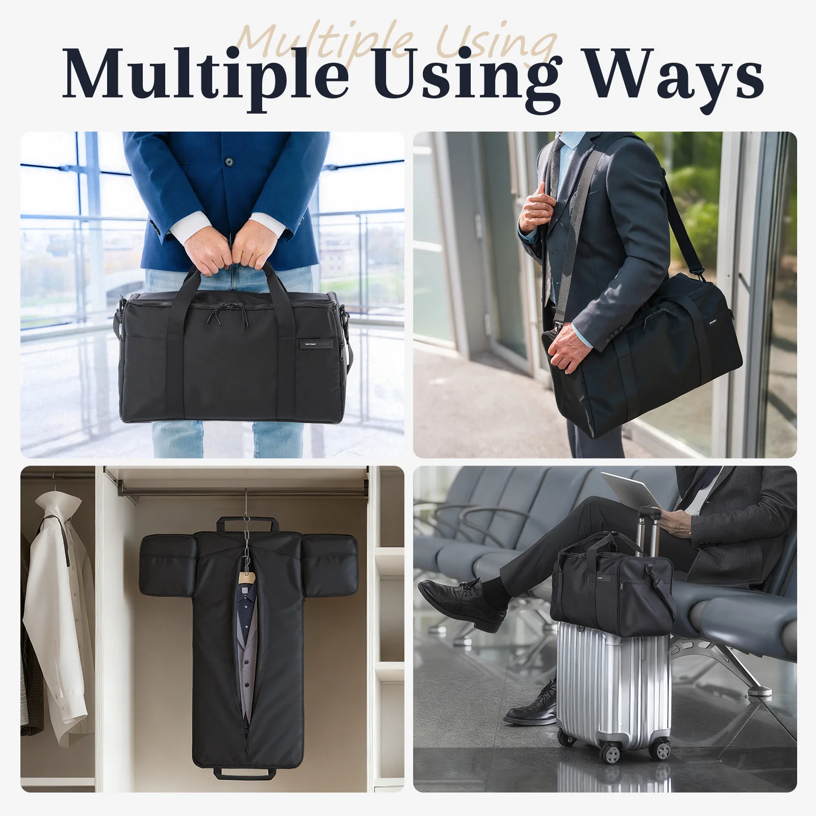 Travel Garment Bag With Shoulder Strap - Image 6