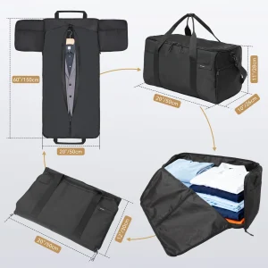Travel Garment Bag With Shoulder Strap - Thumbnail Image 2