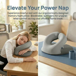 Breathable memory foam sleeping pillow - Thumbnail Image 2
