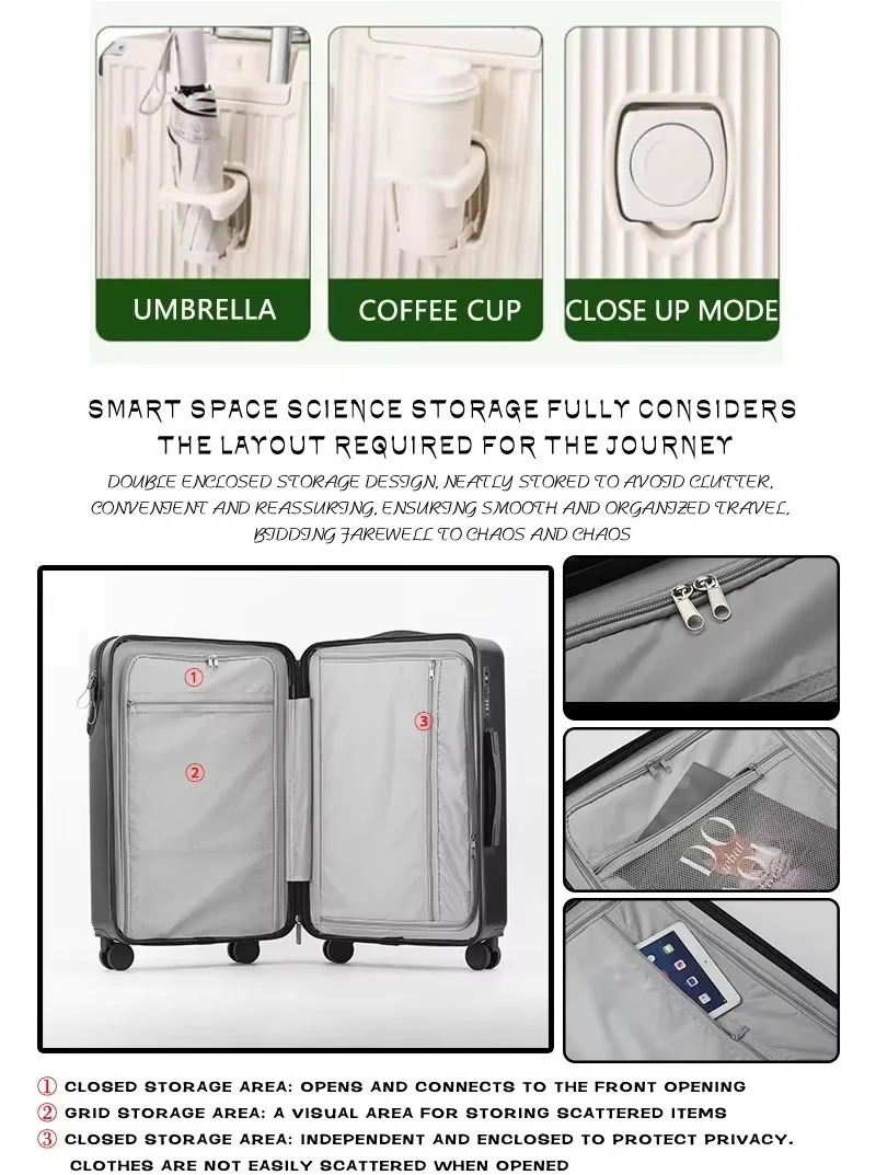 Lightweight Carry-on Business Suitcase - Image 3