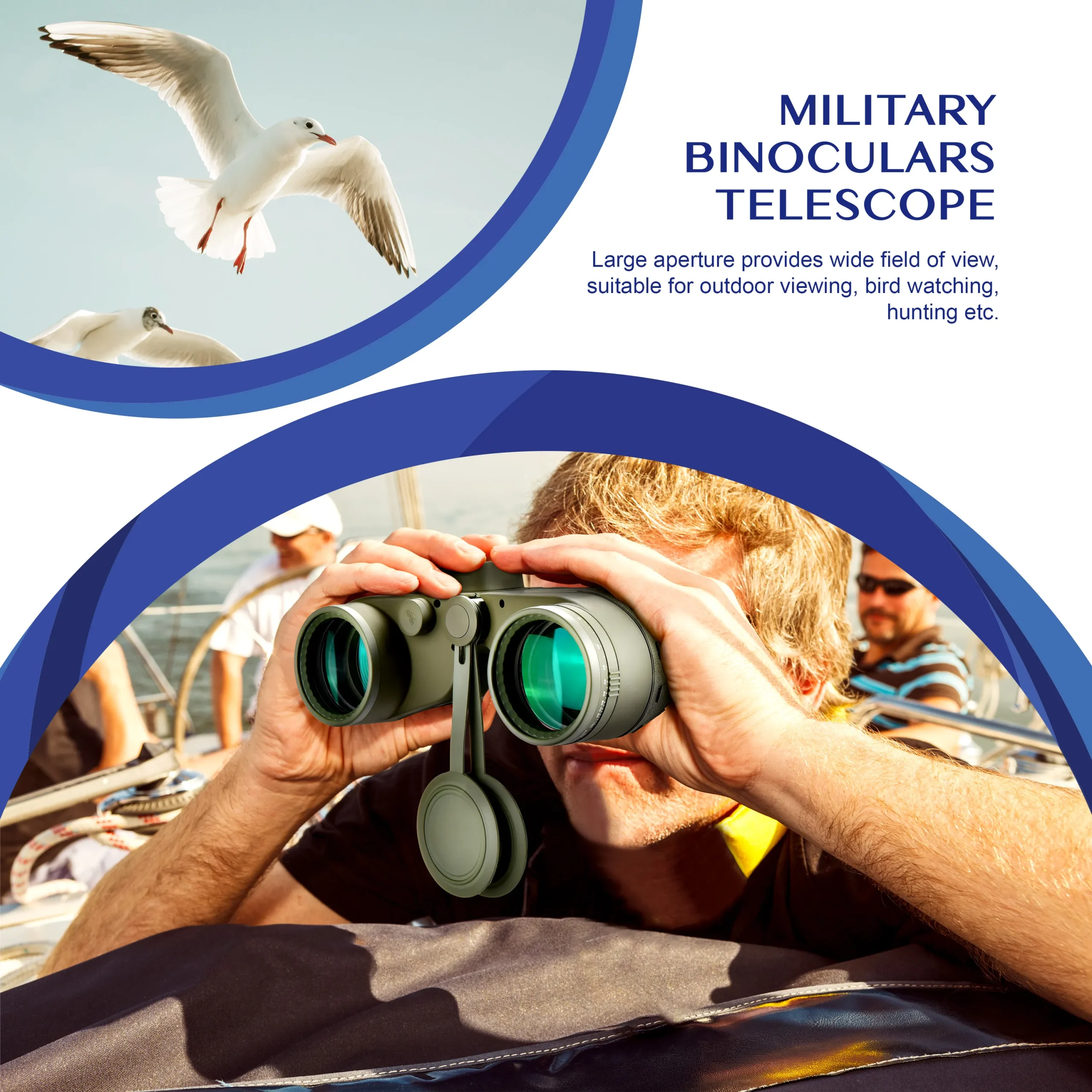 10X50 Marine Binoculars with Rangefinder - Image 4