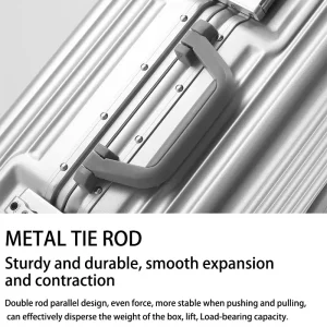 Front Opening Aluminum Frame Suitcase - Thumbnail Image 6