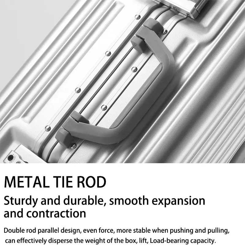 Front Opening Aluminum Frame Suitcase - Image 6