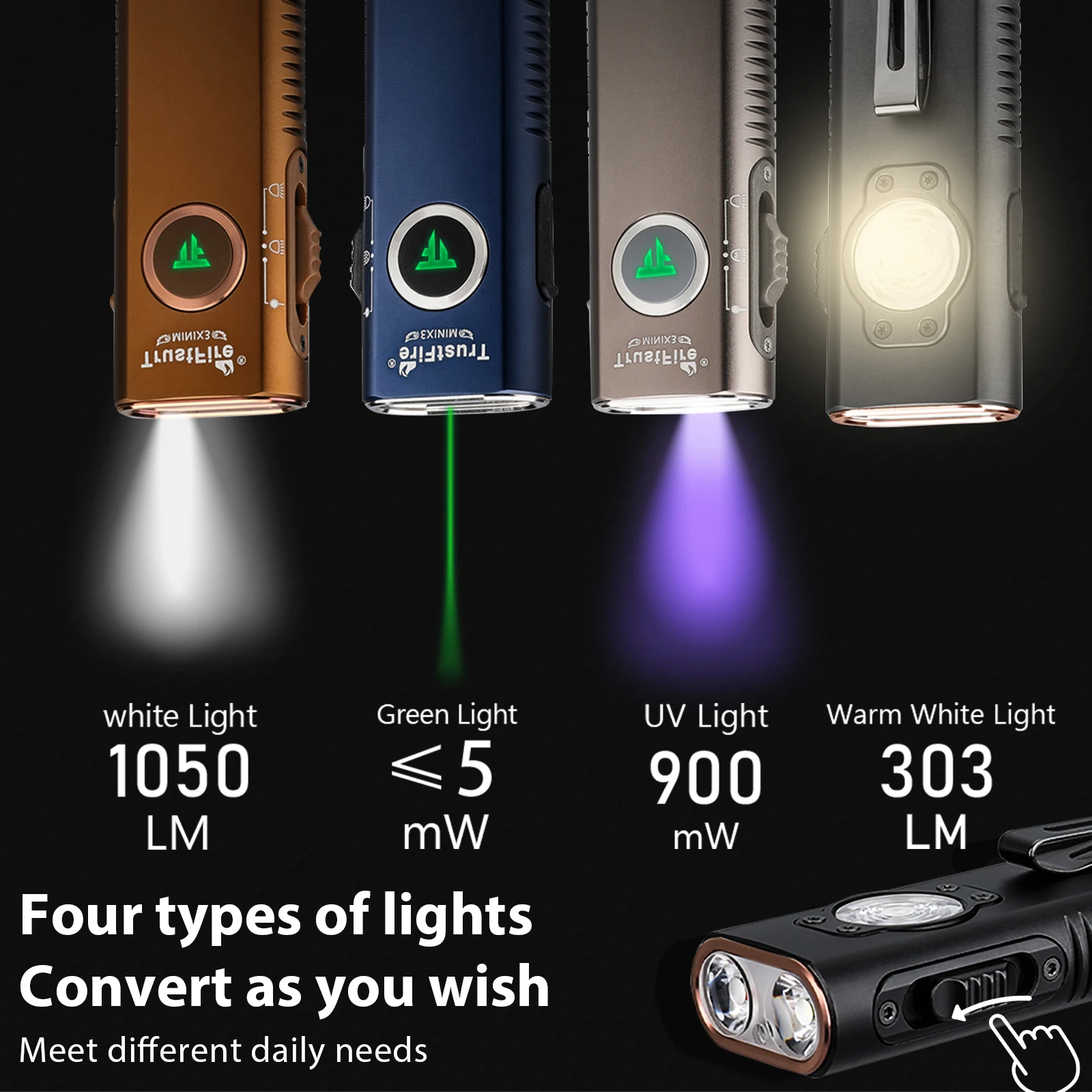 1050 Lumens Rechargeable Flashlight - Image 1
