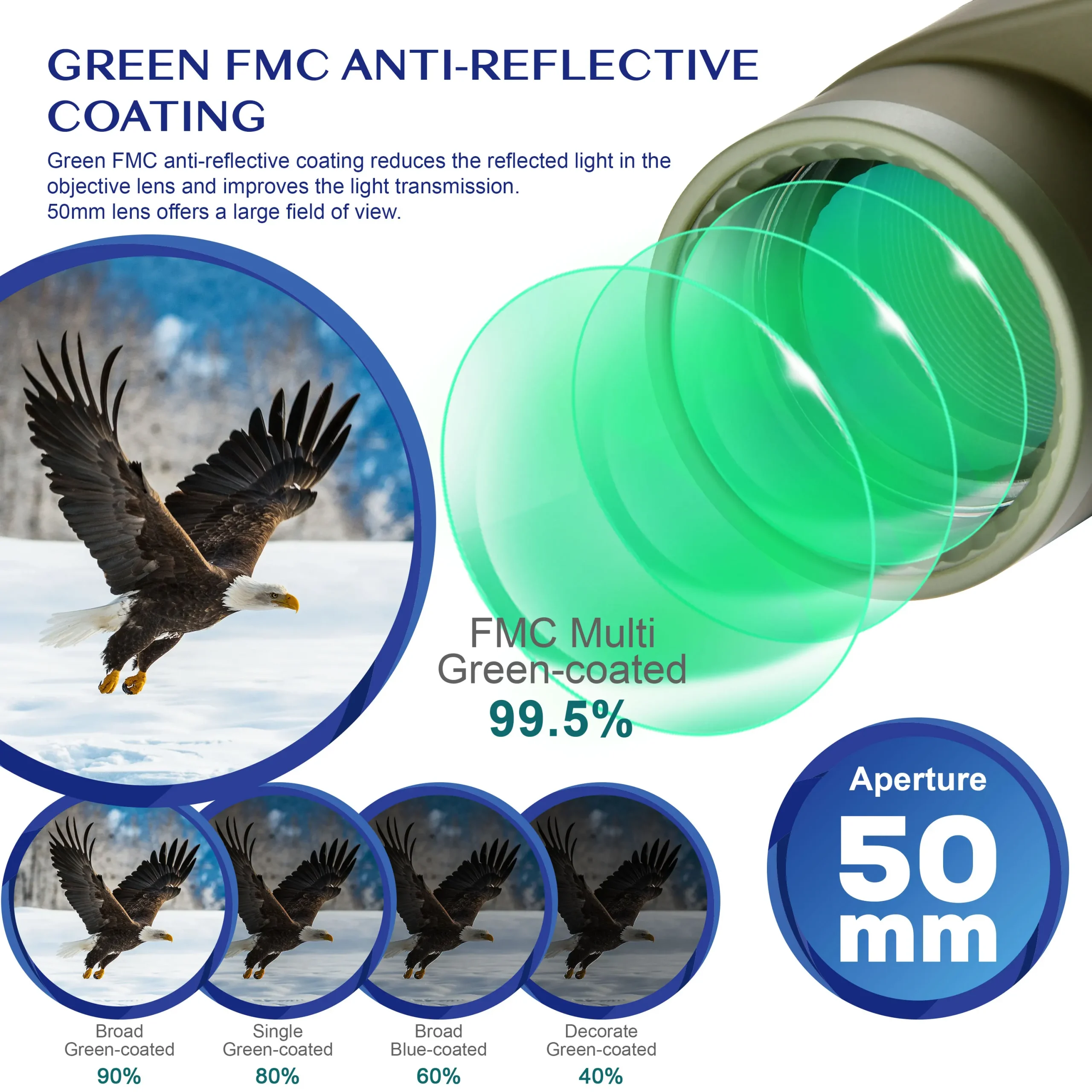 10X50 Marine Binoculars with Rangefinder - Image 2