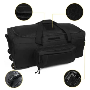 Large Capacity Tactical Rolling Duffel Bag - Thumbnail Image 3