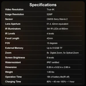 4K Night Vision Binoculars - Thumbnail Image 3