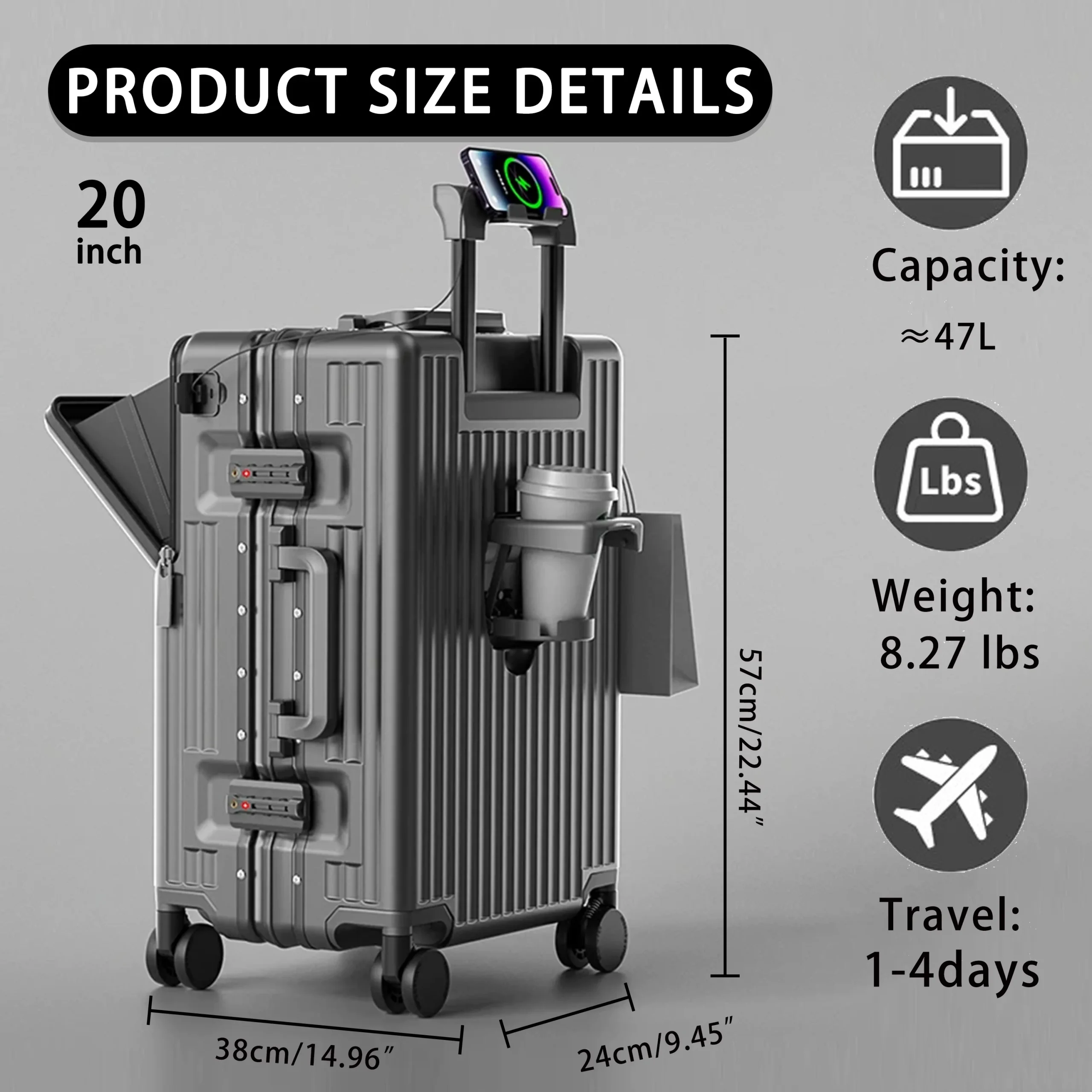 Large Size Luggage Laptop Bag - Image 3
