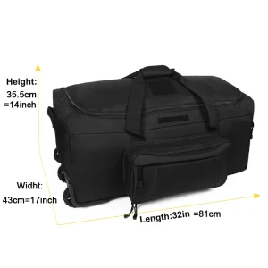 Large Capacity Tactical Rolling Duffel Bag - Thumbnail Image 6
