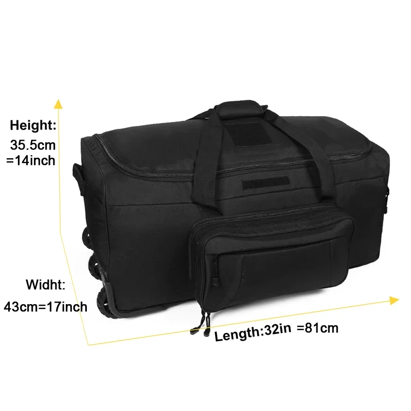 Large Capacity Tactical Rolling Duffel Bag - Image 6