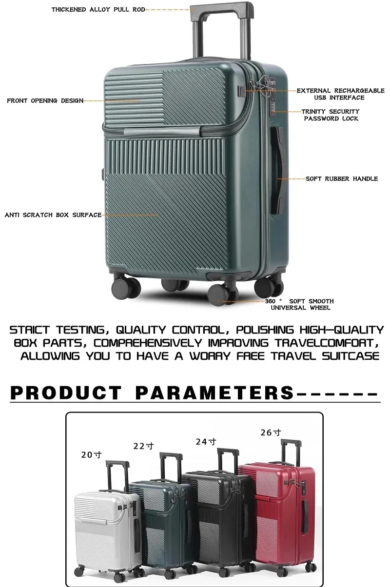 Lightweight Carry-on Business Suitcase - Image 4