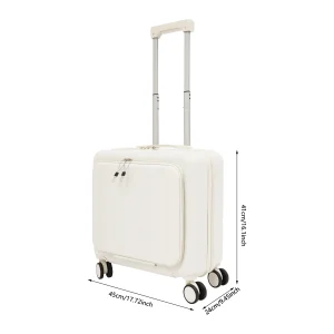 Airplane Cabin Luggage, Suitcase with Front Compartment - Thumbnail Image 2