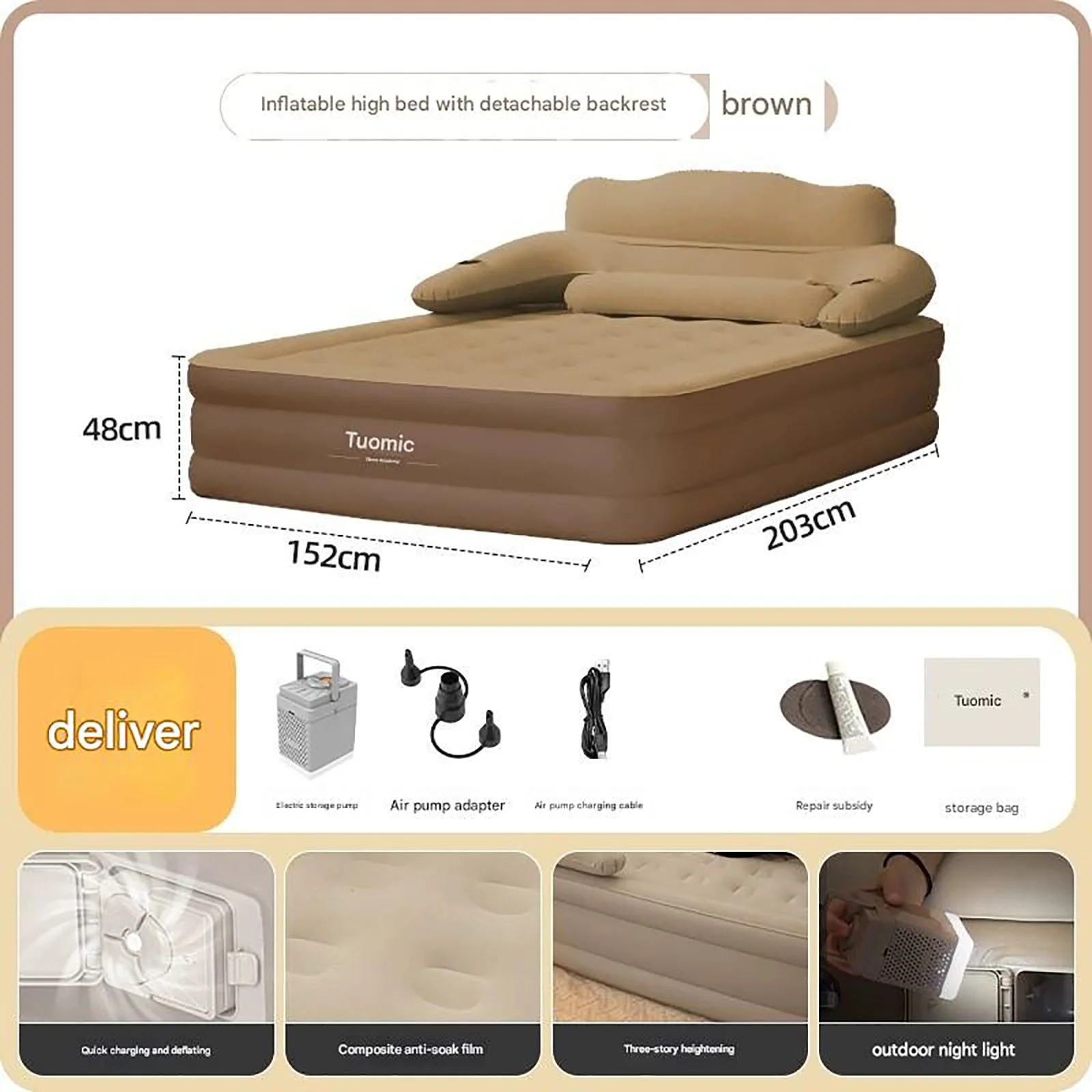 Raised Double Camping Mattress - Image 7