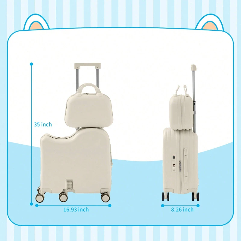 Ride On Luggage Hardshell Suitcase - Image 4