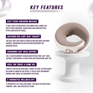 Heated Neck Massager Pillow - Thumbnail Image 4