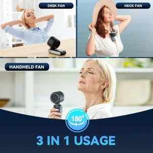 Rechargeable Travel Mini Fan - Thumbnail Image 5