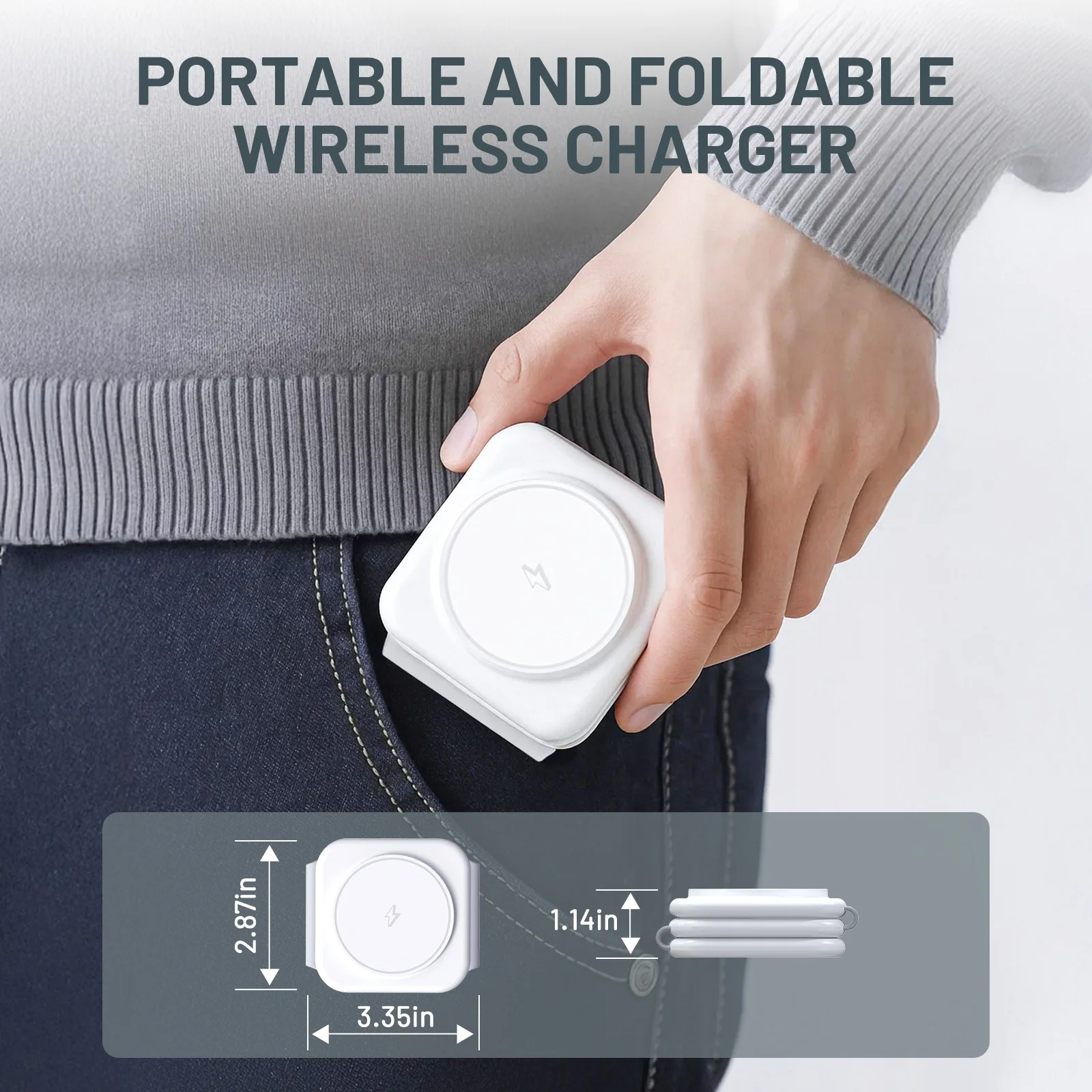 Magnetic Wireless Chargers 3 in 1 Foldable - Image 5